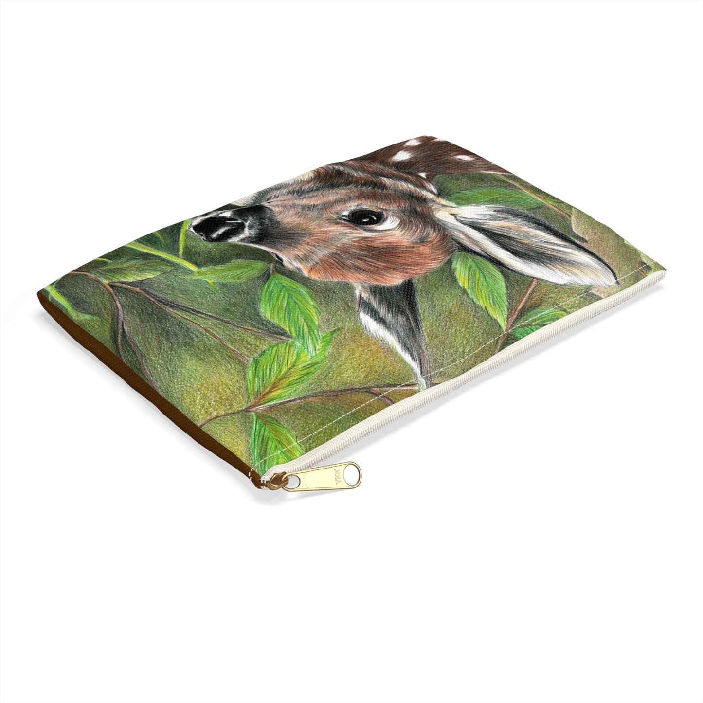Fawn Forest Accessory Pouch – Cute Deer Makeup & Travel Bag