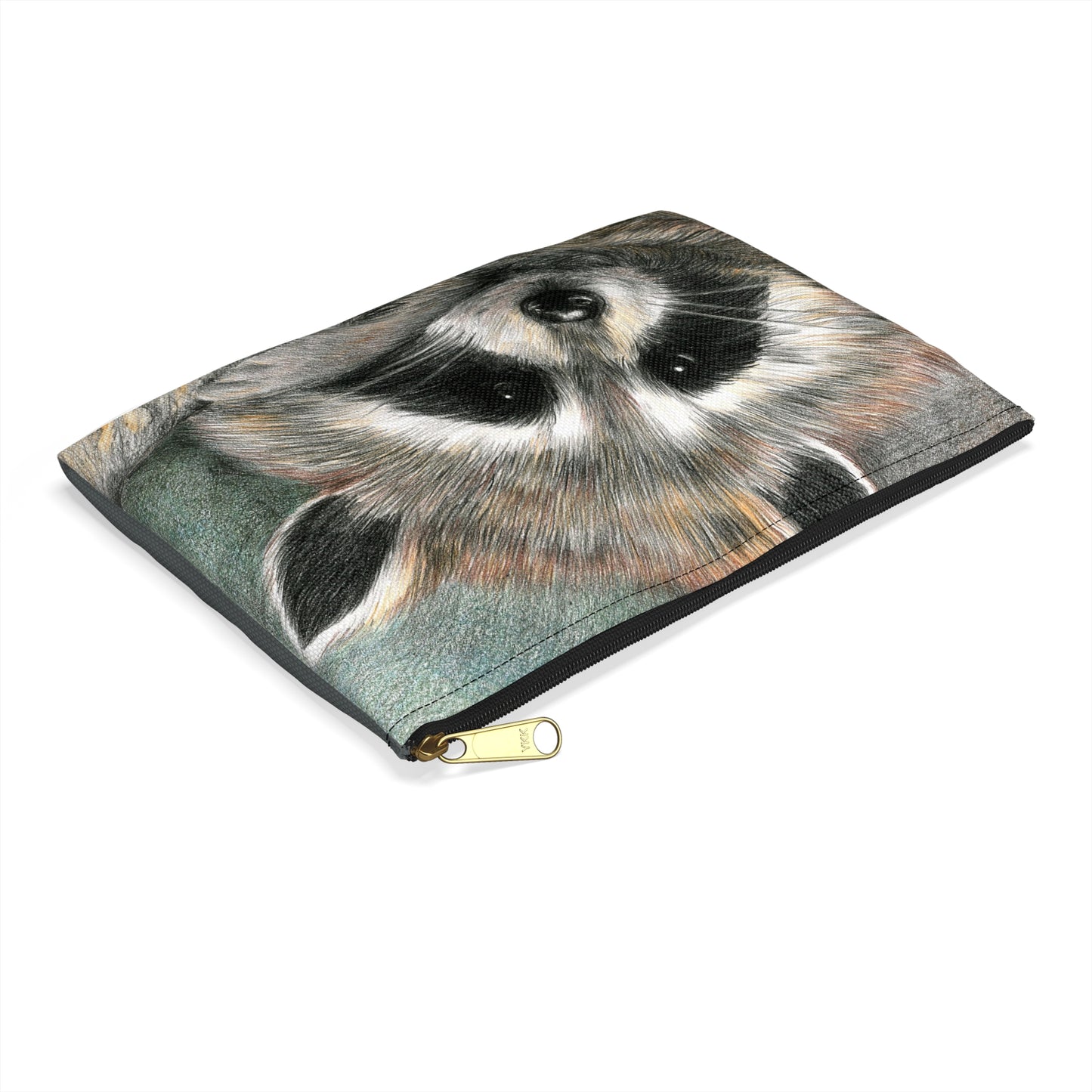 Adorable Raccoon Accessory Pouch, Cute Makeup Bag, Animal Lovers Gift, Pencil Case, Travel, Eco-Friendly Storage