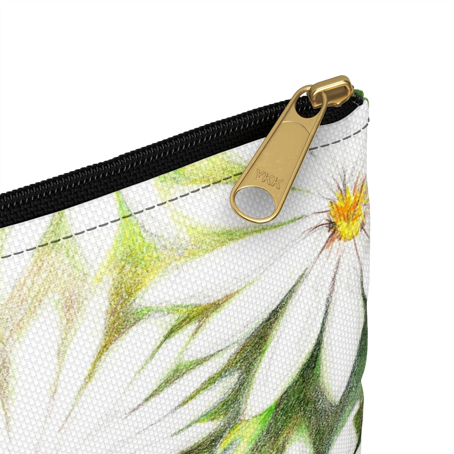 Floral Bunny Accessory Pouch — Rabbit & Daisies Makeup Bag