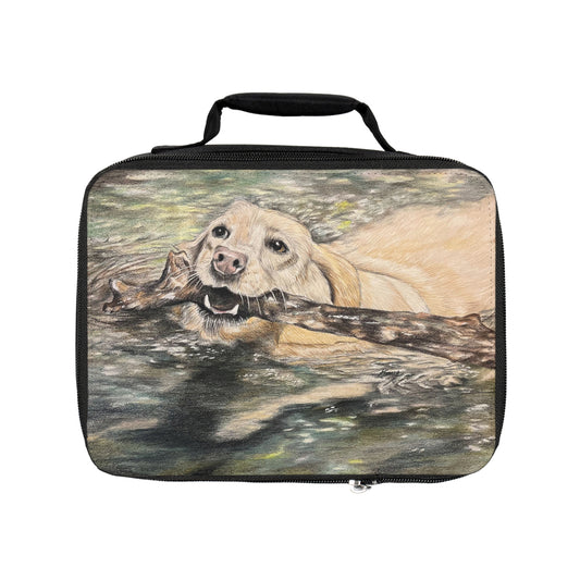 Lunch Bag — Golden Retriever Fetch Art Insulated Lunch Tote