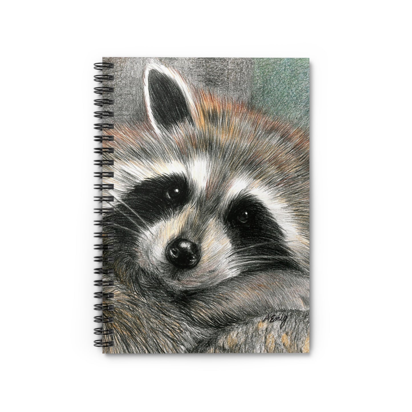 Whimsical Raccoon Spiral Notebook | Perfect for Journaling, Sketching, Gifts, Eco-Friendly Stationery, Nature Lovers