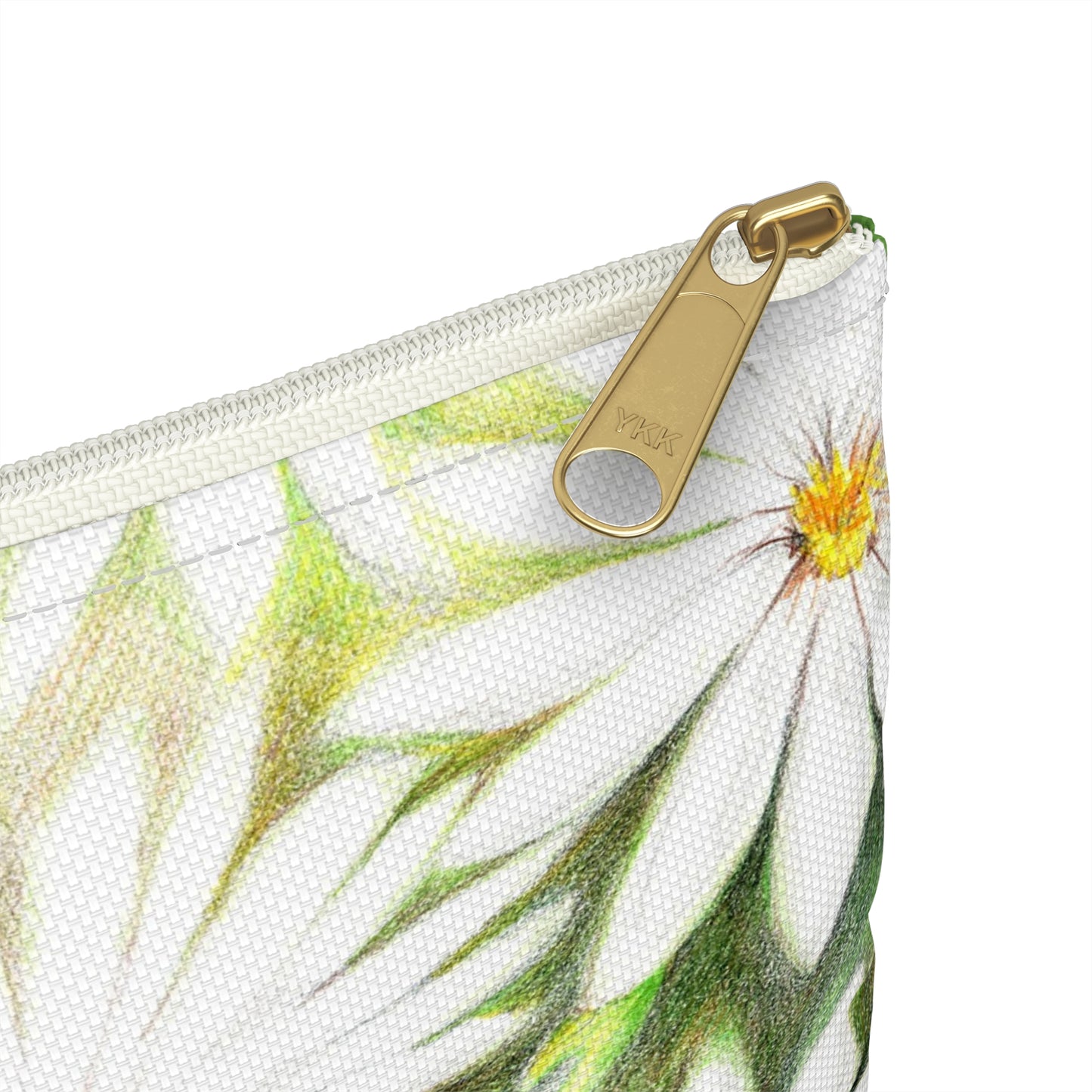 Floral Bunny Accessory Pouch — Rabbit & Daisies Makeup Bag