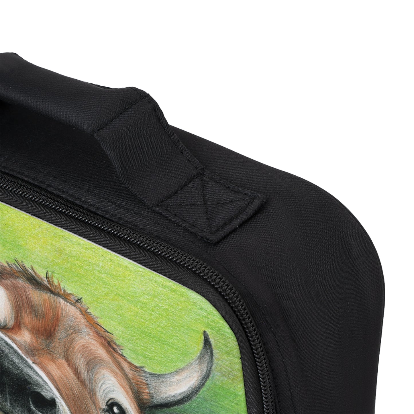 Cow Face Lunch Bag — Cute Rustic Farm Animal Kids Lunchbox