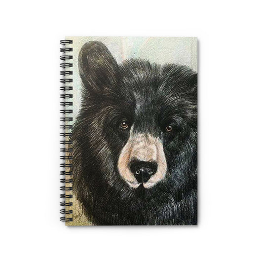 Bear-Themed Spiral Notebook - Nature Lover's Journal, Eco-Friendly Stationery, Gift for Wildlife Enthusiasts, Sketchbook, Art Journal