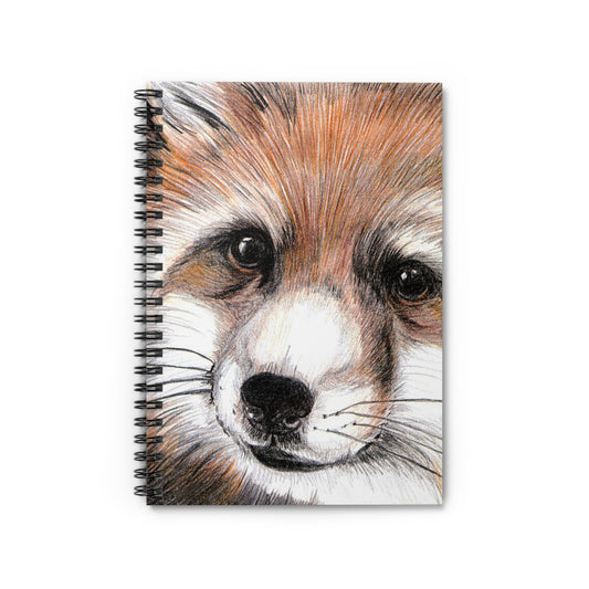 Whimsical Fox Spiral Notebook - Perfect for Journaling, Sketching, Gift for Animal Lovers, Cute Stationery, Back to School