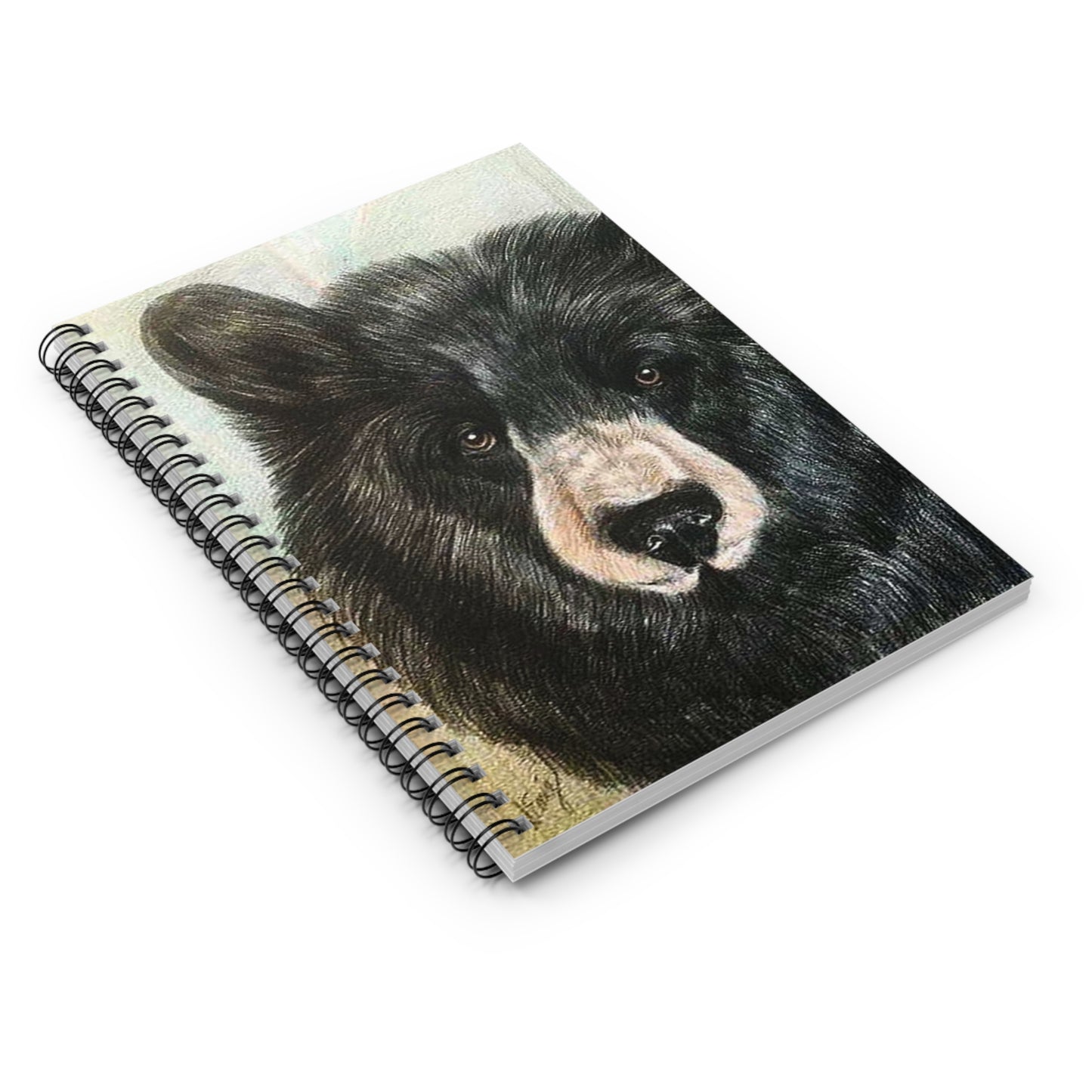 Bear-Themed Spiral Notebook - Nature Lover's Journal, Eco-Friendly Stationery, Gift for Wildlife Enthusiasts, Sketchbook, Art Journal
