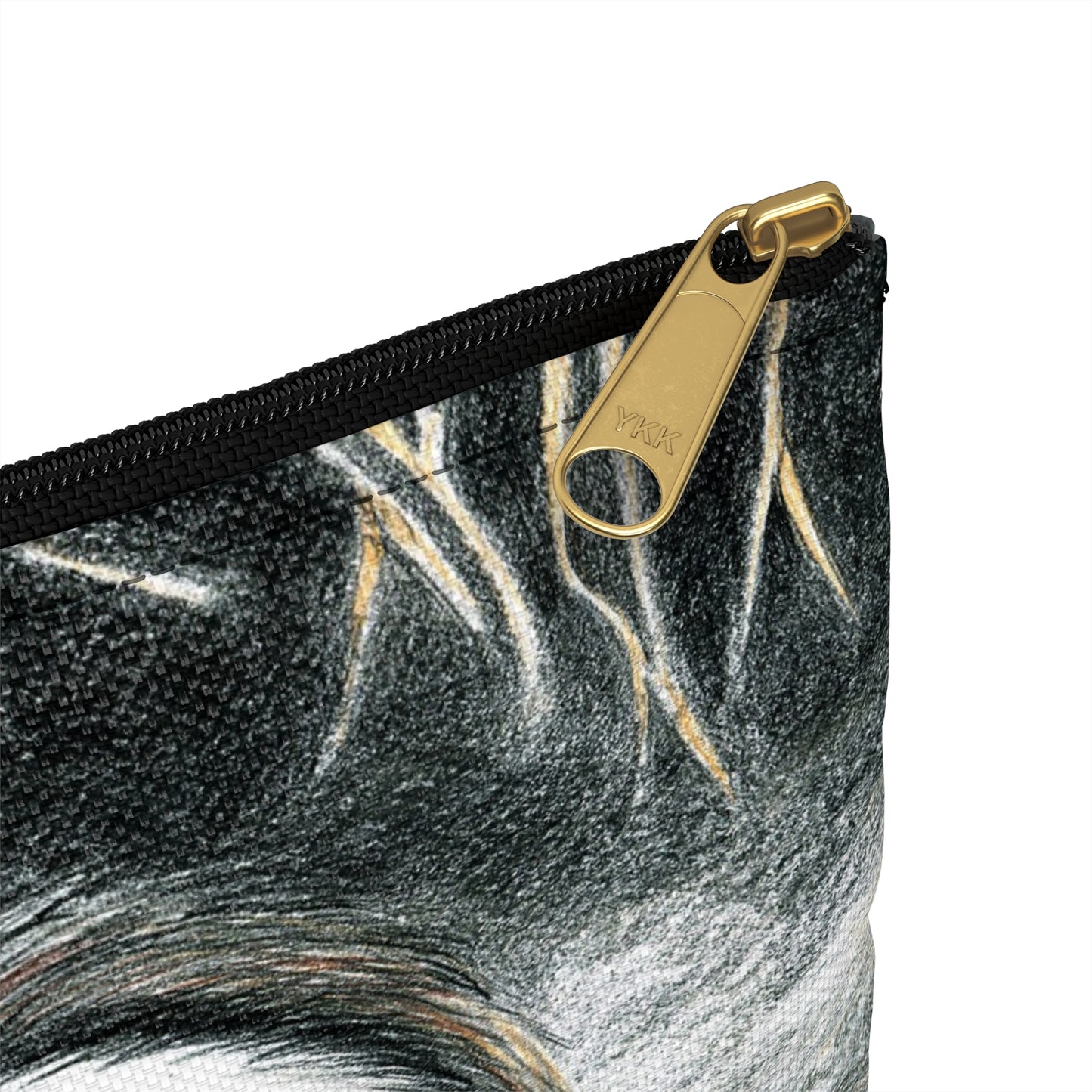 Chipmunk Illustration Accessory Pouch — Cute Wildlife Pencil Case & Makeup Bag